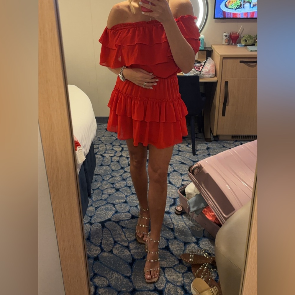 Buddy Love Red Strapless Dress